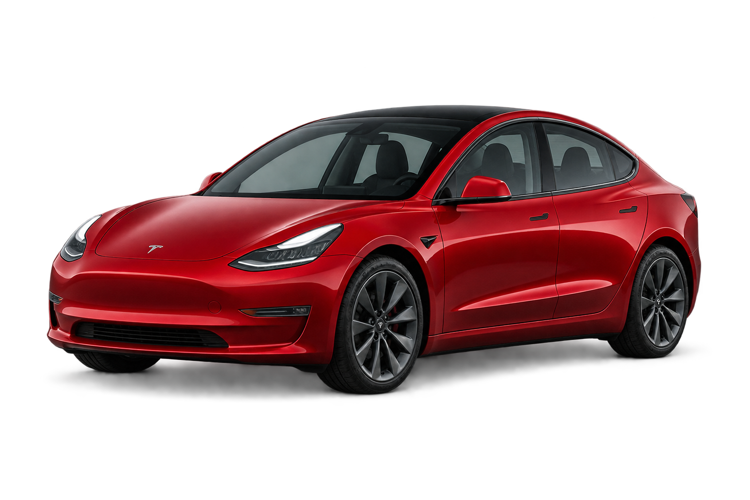 Tesla Model 3 vollständig freigestellt